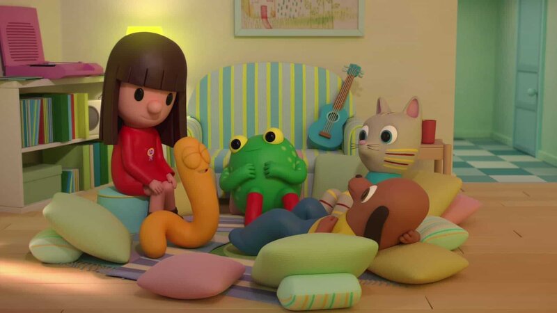 L-R: Anna, Christopher, Froga, Bubu, Ron – Bild: Paramount