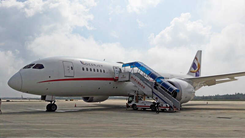 Für 70.000 Dollar pro Stunde kann man den Dream Jet aus der Boeing-Familie mieten. – Bild: BILD