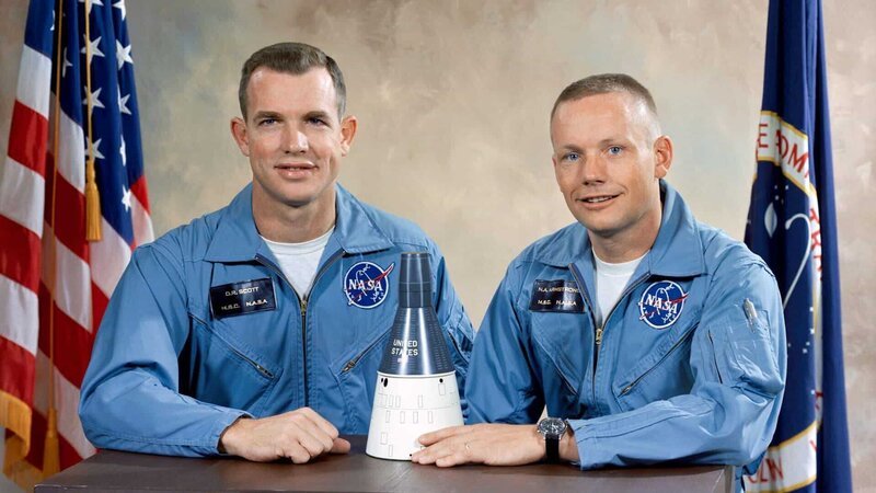 Neil Armstrong und Dave Scott, die beiden Astronauten der Mission Gemini 8. – Bild: N24 Doku