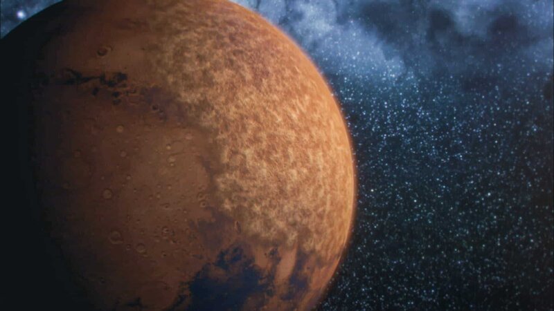 Astronauten der NASA sollen spätestens 2035 einen Fuß auf den Roten Planeten setzen. – Bild: ZDF und Discovery./​Discovery