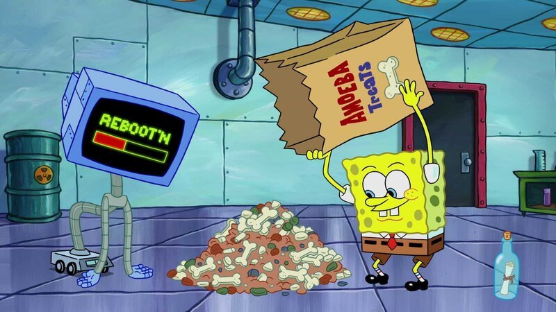 L-R: Karen, SpongeBob – Bild: Paramount