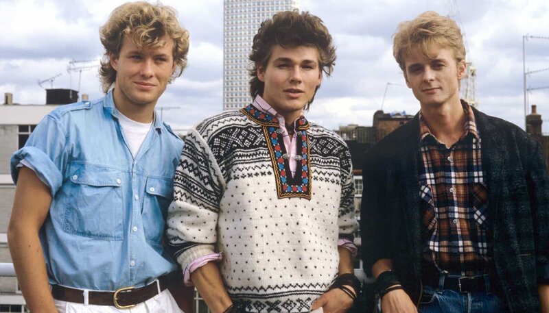 Die norwegische Band „a-ha“ mit v.l.n.r. Magne Furuholmen, Morten Harket und Pål Waaktaar-Savoy (Archivfoto, London 06.10.1985) – Bild: WDR/​dpa