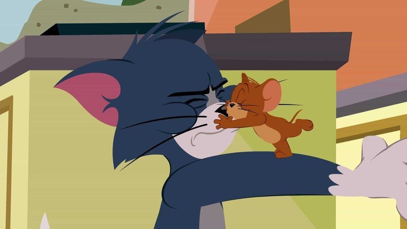 Ein Küsschen für Tom: Der liebestolle Jerry ahnt nicht, in welcher Gefahr er schwebt. – Bild: SUPER RTL