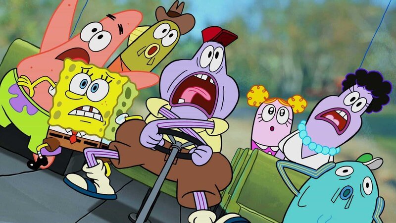 Patrick (l.), SpongeBob (2.v.l.) – Bild: Paramount