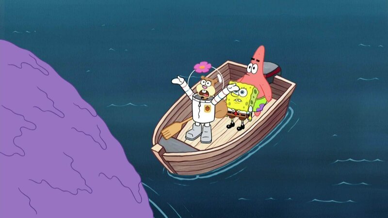 L-R: Sandy, SpongeBob, Patrick – Bild: RTL