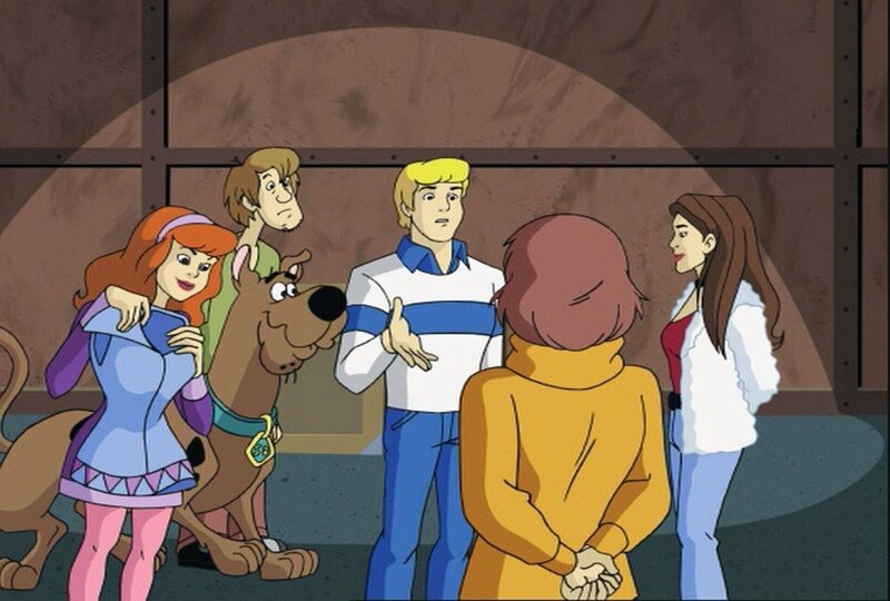 Dogge Scooby-Doo und die vier jungen Detektive von Mystery Inc. (v.li.: Daphne, Neville, Fred und Velma) setzen sich für mysteriöse Fälle ein: Dieses Mal braucht eine junge Frau ihre Hilfe. – Bild: Warner Bros. Entertainment Inc.