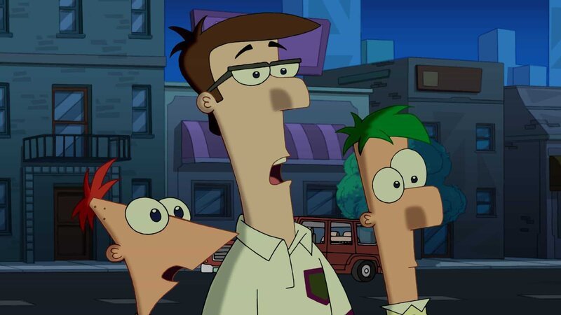 PHINEAS AND FERB – „Tri-State Treasure: Boot of Secrets“ – Phineas and Ferb help their father unearth a missing piece of Danville history when they run into his lifelong nemesis Worthington at a flea market. Meanwhile, Dr. Doofenshmirtz makes himself younger to win a children’s film festival. This episode of „Phineas and Ferb“ airs FRIDAY, JUNE 22 (9:00–9:30 p.m., ET/​PT) on Disney Channel. (DISNEY XD) PHINEAS, DAD, FERB – Bild: 2012 Disney Enterprises, Inc. All rights reserved.