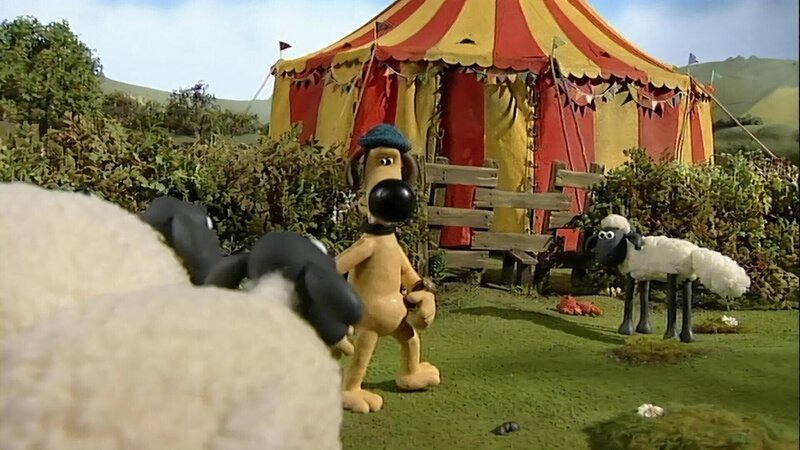Beim Nachbarn hat ein Zirkus sein Zelt aufgestellt. Was wird da wohl alles passieren? – Bild: WDR/​Aardman Animation Ltd./​BBC