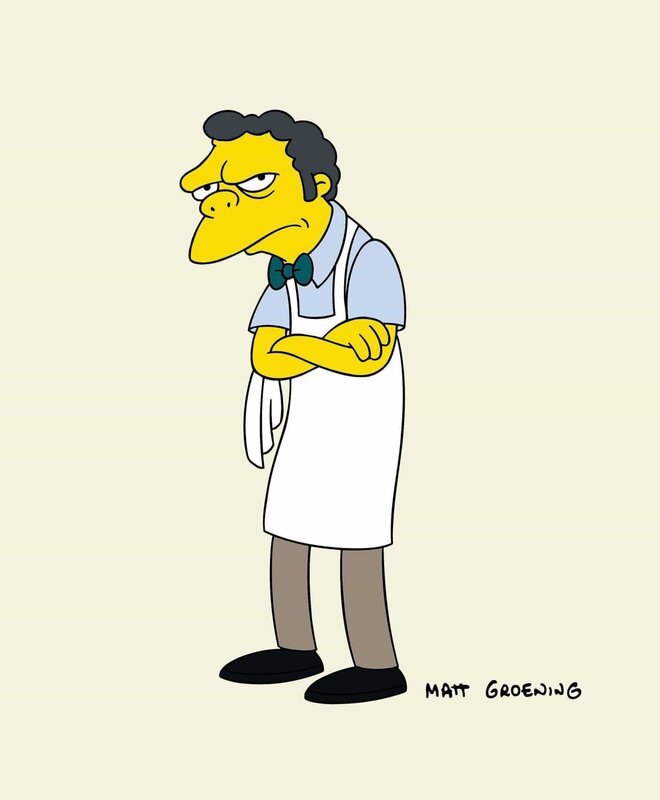 (15. Staffel) – Einer von Homer Simpsons besten Freunden: Kneipenbesitzer Moe. – Bild: und TM Twentieth Century Fox Film Corporation – Alle Rechte vorbehalten Lizenzbild frei