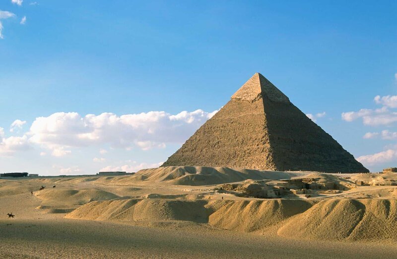 Egypt, Cairo, Giza, Pyramid of Chephren – Bild: Corbis. (C)HISTORY Photocredit Mandatory, Editorial Use Only, No Archive, No Resale