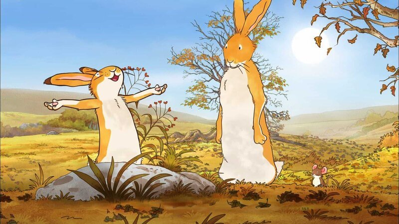 Der große Hase, der kleine Hase und die kleine Feldmaus wollen den schönen Herbsttag zusammen verbringen. – Bild: KiKA/​SLR Productions Australia Pty.Ltd./​Scrawl Studios Pte Ltd./​hr/​ARD