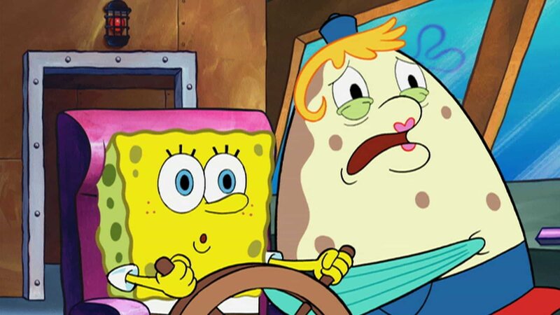 L-R: SpongeBob, Mrs. Puff – Bild: ViacomCBS