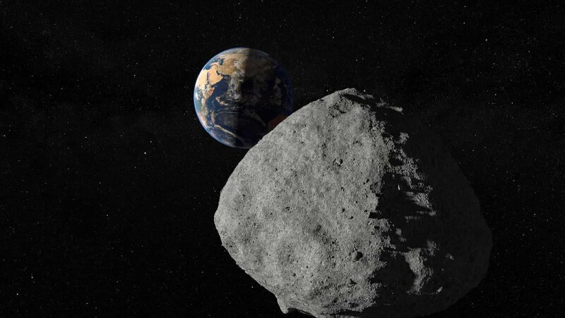 Der Asteroid Bennu bewegt sich auf die Erde zu. – Bild: Windfall Films LTD