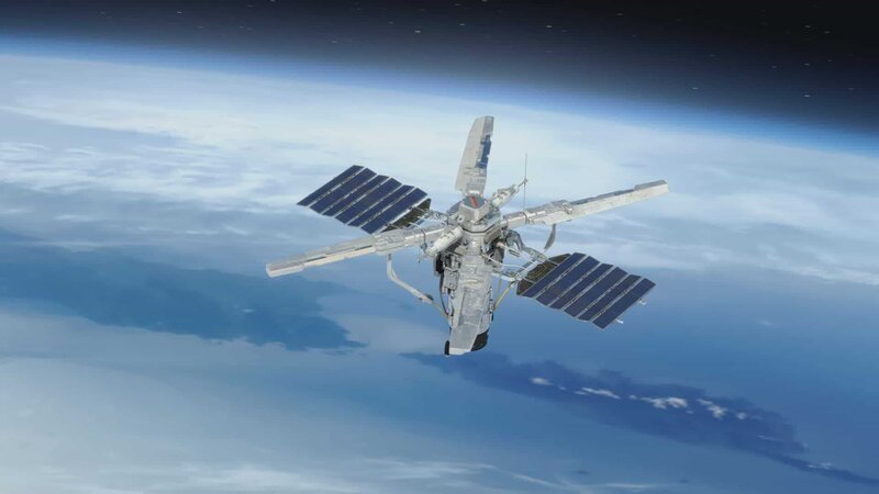 Ein sogenannter Sci-fi Spy Satellit umkreist die Erde. – Bild: N24 Doku