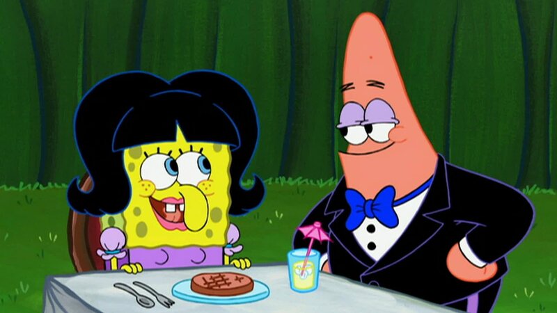 L-R: SpongeBob, Patrick – Bild: ANNÉE Viacom International Inc. Tous droits réservés. Nickelodeon, Bob l’éponge et tous les autres titres, logos et personnages qui y sont associés sont des marques de commerce de Viacom International inc. Créé par Stephen Hillenburg.