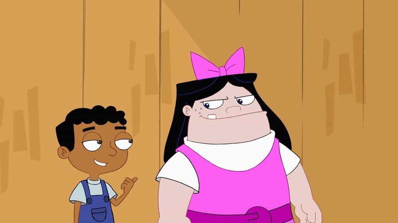 „Disneys Phineas und Ferb“, „Jagd auf Chupacabra /​ Die riesige Geburtstagsparty.“ Jagd auf ChupacabraWährend sich Phineas und Ferb mit ihren Freunden aufmachen, einen Chupacabra mithilfe ihrer neuesten Erfindeung, dem Chupacopter einzufangen, setzt Candace wie immer alles daran, ihre Brüder auffliegen zu lassen.Die riesige GeburtstagspartyPhineas und Ferb kreieren zu Isabellas Geburtstag einige Erfindungen, die den Tag unvergesslich machen sollen. Doch eigentlich wünscht Isabella sich nur, mit Phineas etwas Zeit zu zweit zu verbringen. Unterdessen kommt Candaces Freundin Stacy hinter Perrys wahre Identität, verspricht aber, ihn nicht zu verraten. – Bild: Disney /​ © 2013 The Walt Disney Company Germany