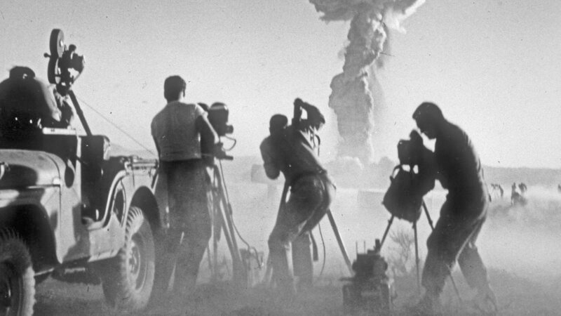 In dem geheimen Filmstudio Lookout Mountain Air Force Station wurden Kurzfilme über die Atombombe produziert. Sie sollten der Bevölkerung die Angst vor den Waffen nehmen. – Bild: BILD