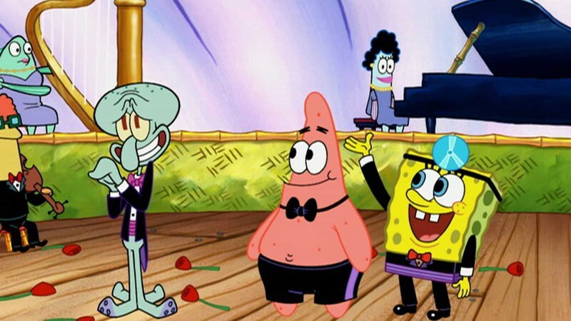L-R: Squidward, Patrick, SpongeBob – Bild: ViacomCBS