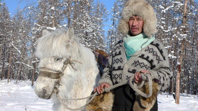 Hirte aus der sibirischen Ortschaft Oimjakon. – Bild: 3sat