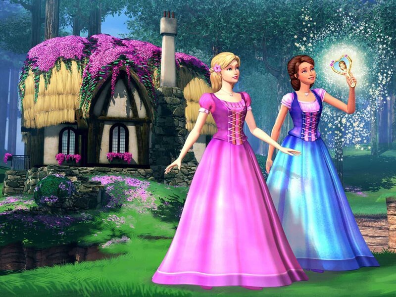 Eines Tages finden Delia und Alexa einen Zauberspiegel, der die schöne Prinzessin Melody gefangen hält. Die Freundinnen wollen sie befreien, doch dazu müssen sie das sagenumwobene Diamantschloss finden. – Bild: Entert. Rights