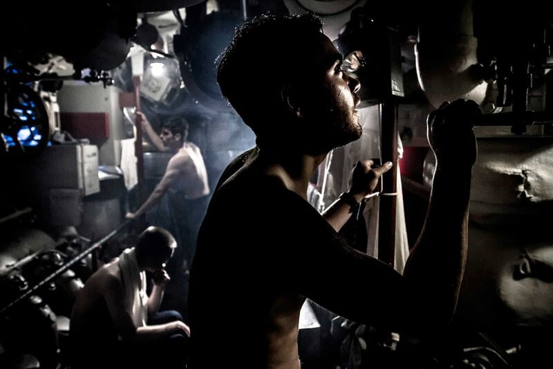 REENACTMENT – Crew aboard USS Tang (Dramatic Recreation) Jared Previte. (Photo Credit: Pacific Fleet Productions/​Sean White) – Bild: National Geographic Channels