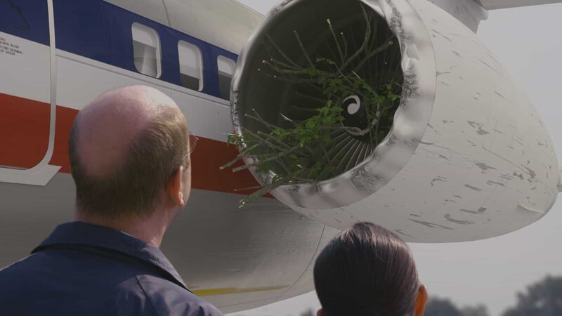 REENACTMENT – NTSB investigators discover that American Airlines 1572 suffered a tree strike causing both its engines to fail on final approach. (Cineflix 2021) – Bild: National Geographic