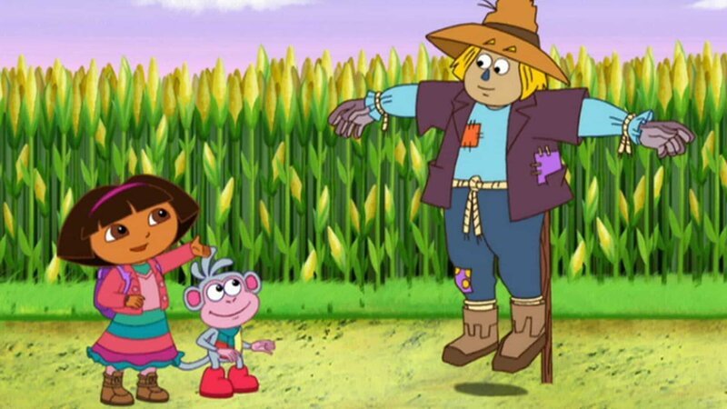 L-R: Dora, Boots, Scarecrow – Bild: Paramount