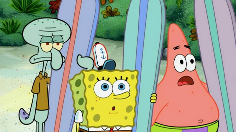 L-R: Squidward, SpongeBob, Patrick – Bild: ANNÉE Viacom International Inc. Tous droits réservés. Nickelodeon, Bob l’éponge et tous les autres titres, logos et personnages qui y sont associés sont des marques de commerce de Viacom International inc. Créé par Stephen Hillenburg.