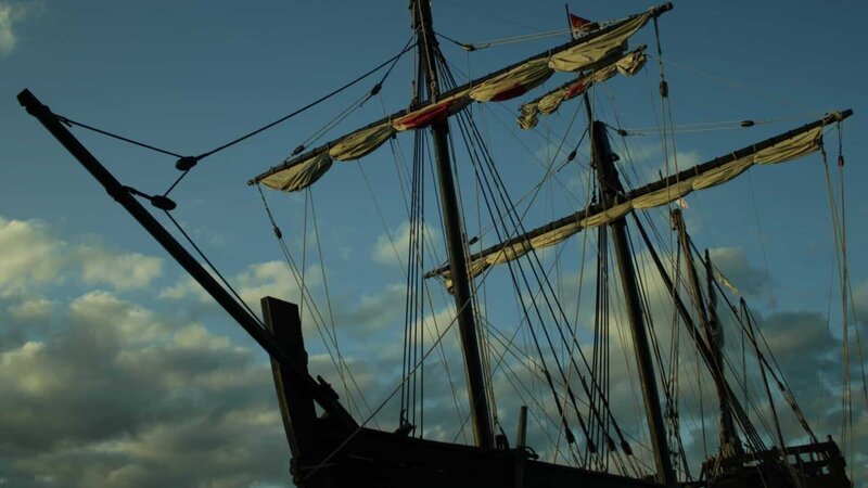 Mit 17 Schiffen beginnt im 15. Jahrhundert unter Kolumbus die Entdeckung der Welt. – Bild: ZDF und Flight 33 Productions./​Flight 33 Productions