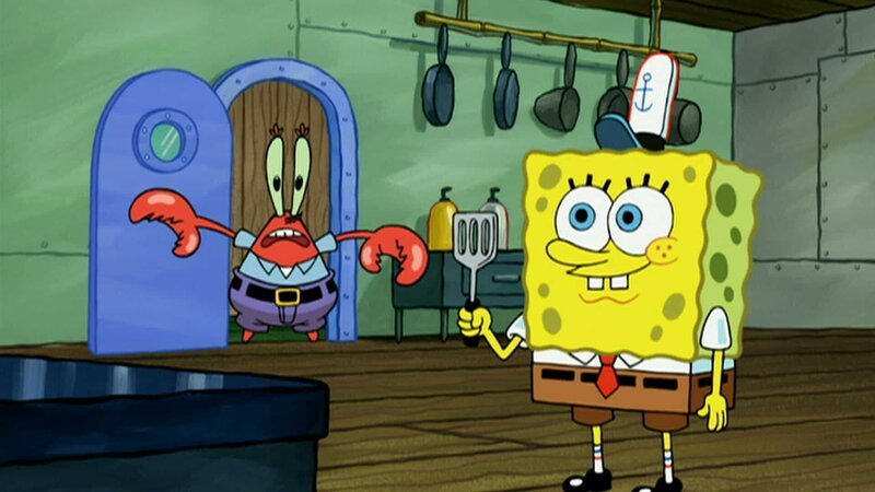 L-R: Mr. Krabs, SpongeBob – Bild: ViacomCBS