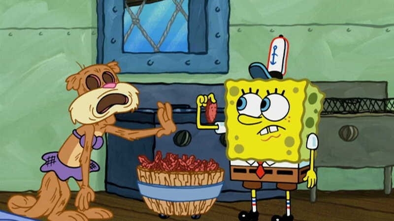 L-R: Plankton als Sandy, SpongeBob – Bild: ViacomCBS