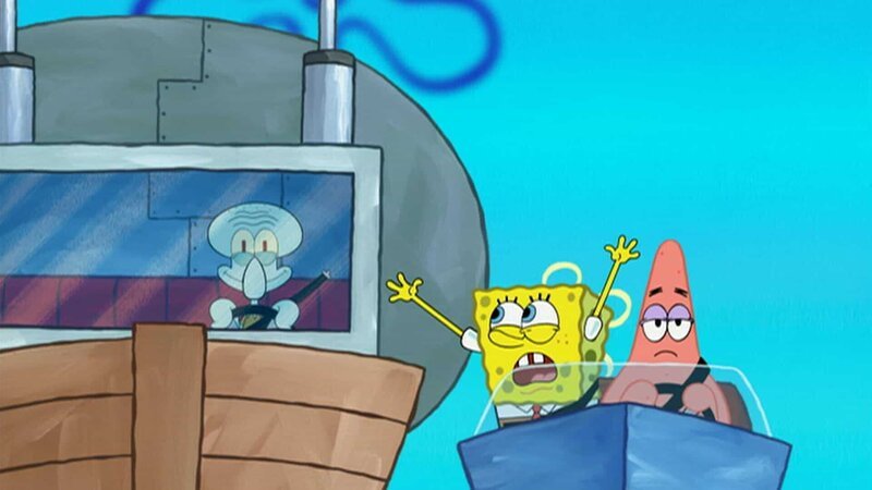 L-R: Squidward, SpongeBob, Patrick – Bild: ViacomCBS