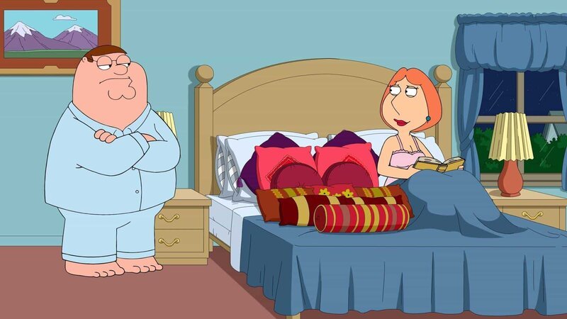 Peter Griffin (l.), Lois Griffin (r.) – Bild: 2018–2019 Fox and its related entities. All rights reserved. Lizenzbild frei
