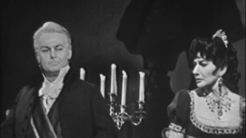 Tito Gobbi (Scarpia) und Maria Callas (Tosca). – Bild: ORF/Cmajor Tito Gobbi (Scarpia) und Maria Callas (Tosca). – Bild: ORF/Cmajor