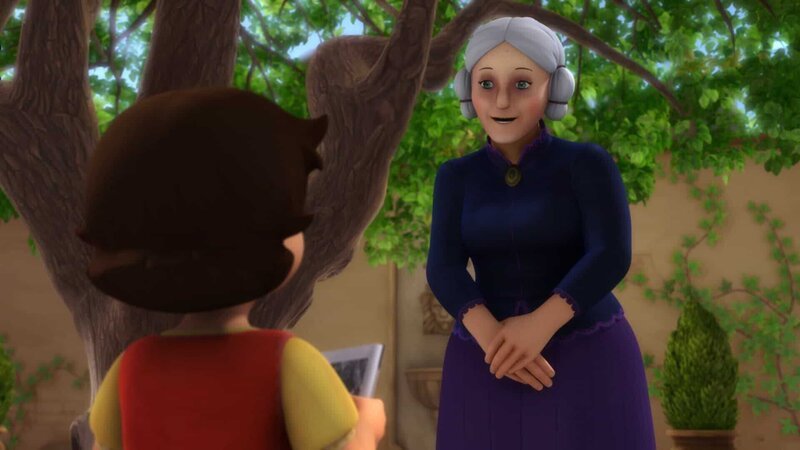 Großmama redet mit Heidi. – Bild: ZDF und Studio 100 Animation/​Heidi Productions Pty