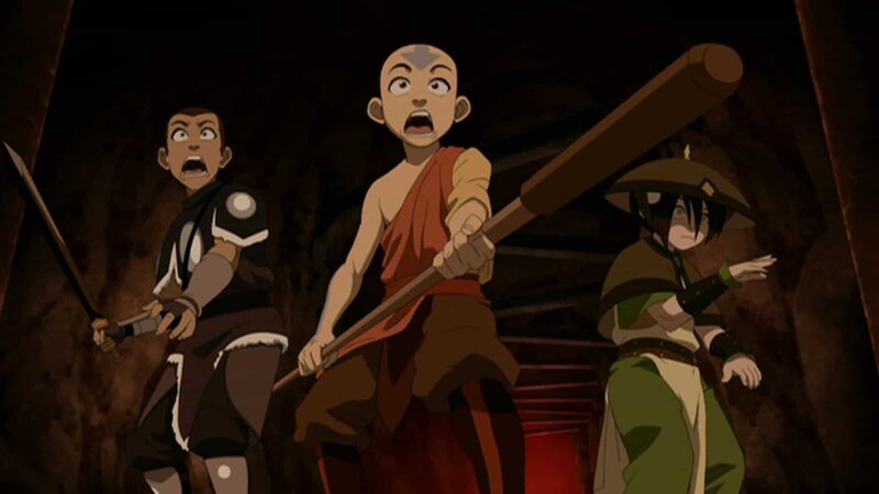 L-R: Sokka, Aang, Toph – Bild: ViacomCBS