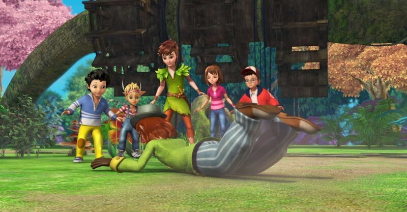 Mr. Ploof will vor den Kindern Michael, Lily, Peter Pan, Wendy und John als Held dastehen. – Bild: ZDF/​DQ Entertainment