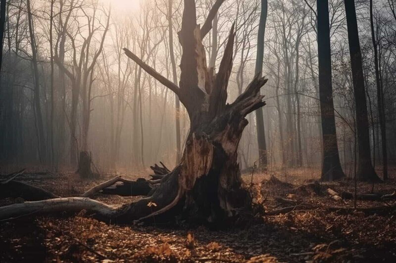 Symbolbild eines sterbenden Waldes – Bild: Bilderfest /​ ServusTV