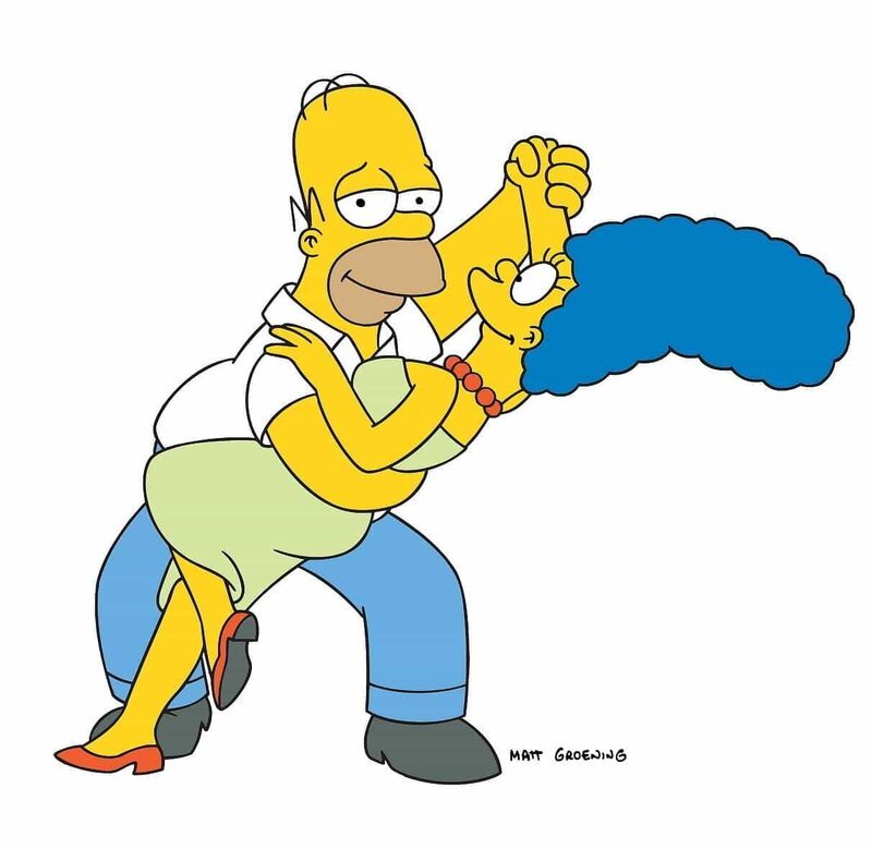 (18. Staffel) – Ein Tänzchen in Ehren, kann niemand verwehren: Homer (l.) und Marge Simpson (r.) … – Bild: und TM Twentieth Century Fox Film Corporation – Alle Rechte vorbehalten Lizenzbild frei