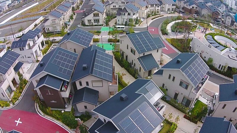 Smart City: Alle Häuser im japanischen Fujisawa sind energiesparend vernetzt. – Bild: ZDF und Axel Thiede./​Axel Thiede