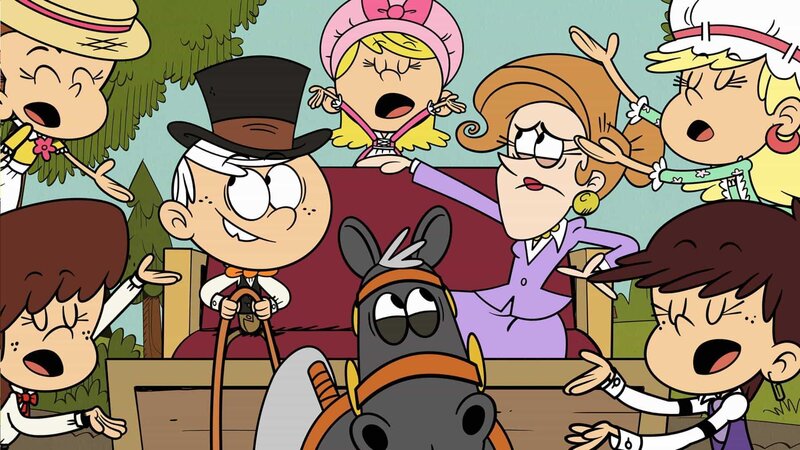 v.li.: Lynn, Luan, Lincoln, Lola, Joyce, Luna, Leni – Bild: Paramount