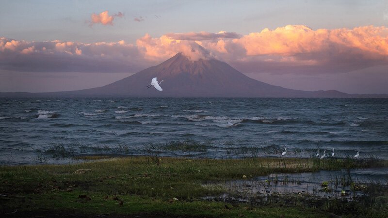 Der Nicaraguasee liegt im Südwesten des mittelamerikanischen Landes nahe der Staatsgrenze zu Costa Rica. – Bild: BILD