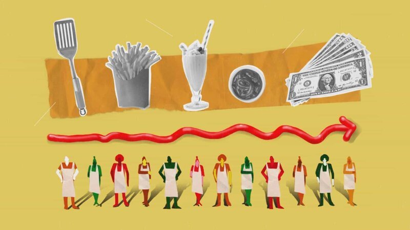 So manch mutiger Unternehmer profitierte von dem Fastfood-Boom. Geschichten, die sich perfekt in das Narrativ des amerikanischen Traums einfügen. – Bild: N24 Doku