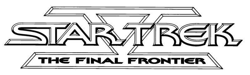 Star Trek V – The Final Frontier – Logo – Bild: Dieses Bild darf ausschließlich zur Programmankündigung, nicht zur sonstigen redaktionellen Berichterstattung verwendet werden.