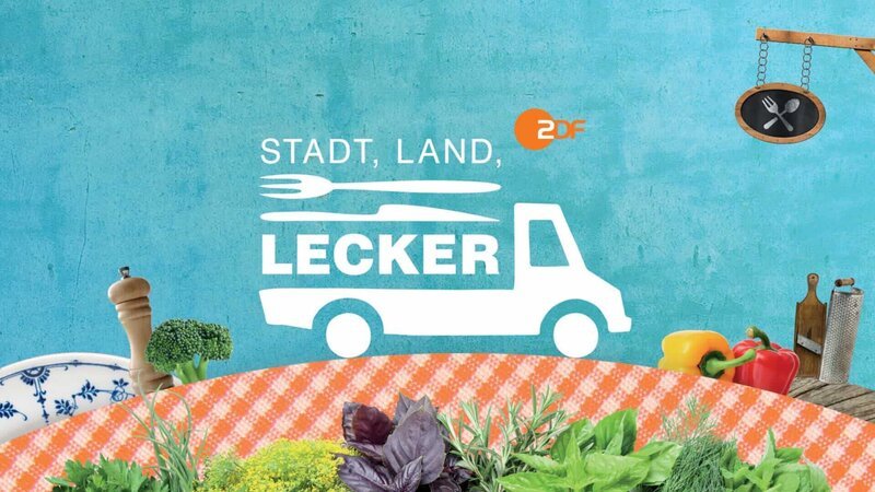 Logo: „Stadt, Land, Lecker“. – Bild: ZDF und Agentur Alpenblick./​Agentur Alpenblick