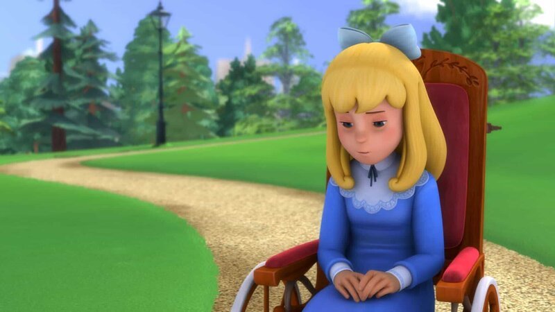 Clara wurde allein zurückgelassen und ist traurig. – Bild: ZDF/​Studio 100 Animation/​Heidi Productions Pty. Limited