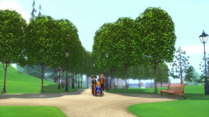 Alle gemeinsam gehen im Park spazieren. – Bild: ZDF und Studio 100 Animation/​Heidi Productions Pty