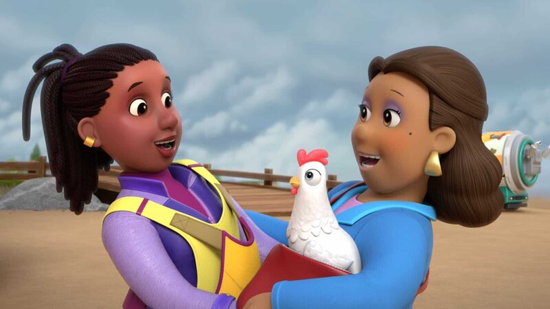 v.li: Mayor Greatway, Chickaletta, Mayor Goodway – Bild: Paramount