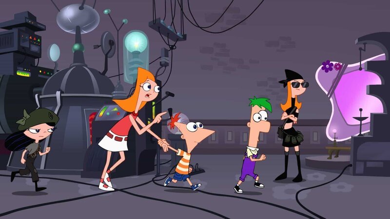 L-R: ISABELLA2, CANDACE, PHINEAS, FERB, CANDACE2 – Bild: Disney XD /​ DISNEY XD /​ DISNEY XD /​ ©2011 Disney Enterprises, Inc. All rights reserved.