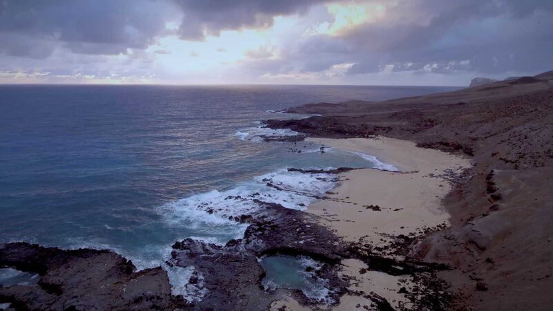 Die Küstenlinie von Ascension Island  Die Verwendung des sendungsbezogenen Materials ist nur mit dem Hinweis und Verlinkung auf RTL+ gestattet. – Bild: RTL /​ © Earth Touch (Pty) Ltd.